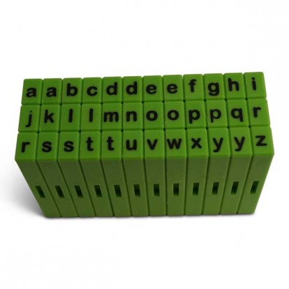  Stämpelset - Små bokstäver, 36 delar 